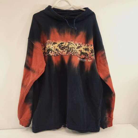 Churinga Australia Rock Art Sweatshirt Size Medium Tie Dye - Picture 1 of 13